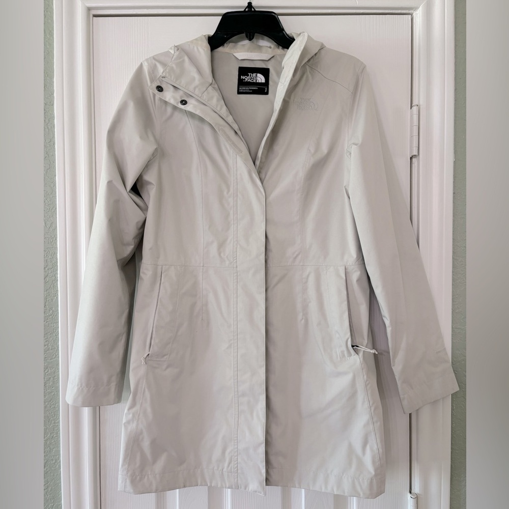 North Face Rain Jacket Size Small Dry Vent Gray Cream